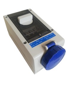 Scame 555.1683 Interlocked socket 2p+t 16a ip66 200/250v iec 309 series